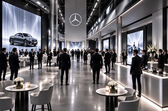 Concept car gallery event area