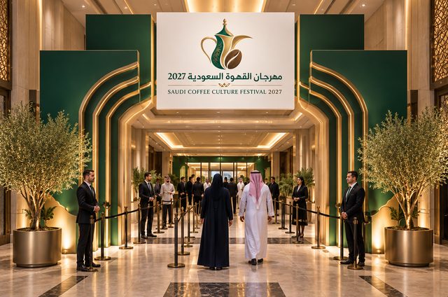 Saudi Coffee Culture Festival entrance gate